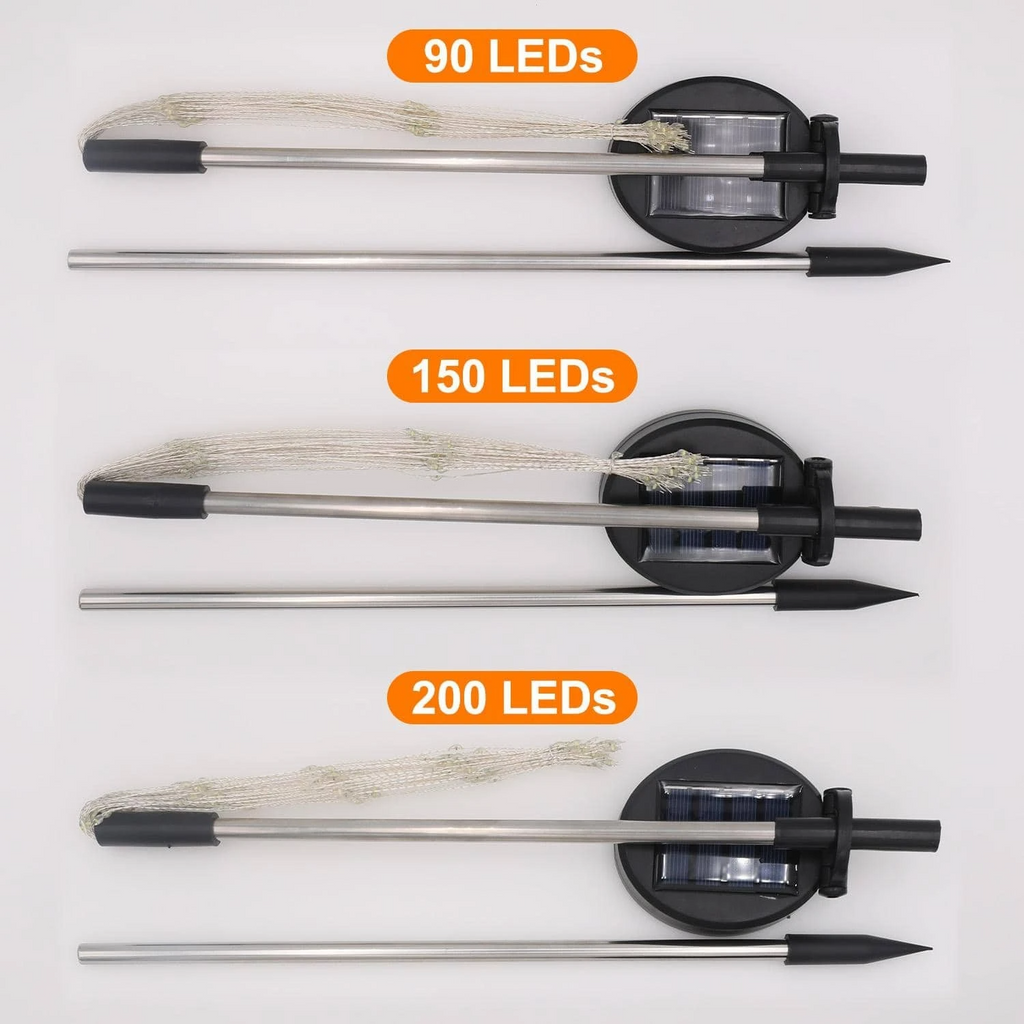 Koadclo | 4-Piece Solar Firework Garden Lights – Weatherproof LED Decorative Stakes for Garden & Patio