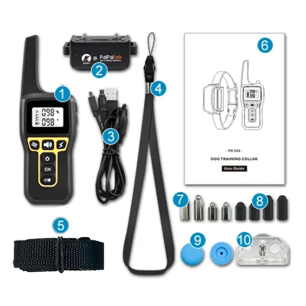 Amtn Club | 1000m Waterproof Dog Training Collar – Rechargeable, Remote Control & Adjustable for Small, Medium, and Large Dogs