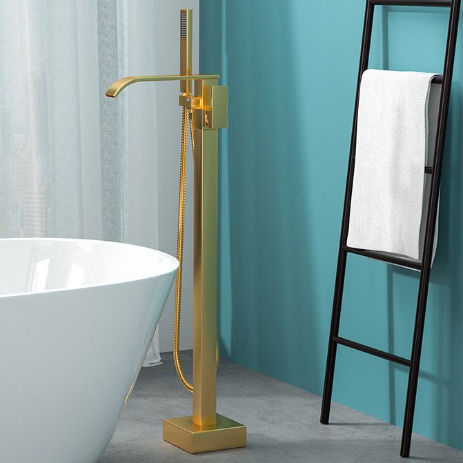 Koadclo | Modern Freestanding Bathtub Faucet - Copper Floor Mounted