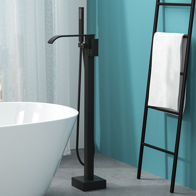 Koadclo | Modern Freestanding Bathtub Faucet - Copper Floor Mounted
