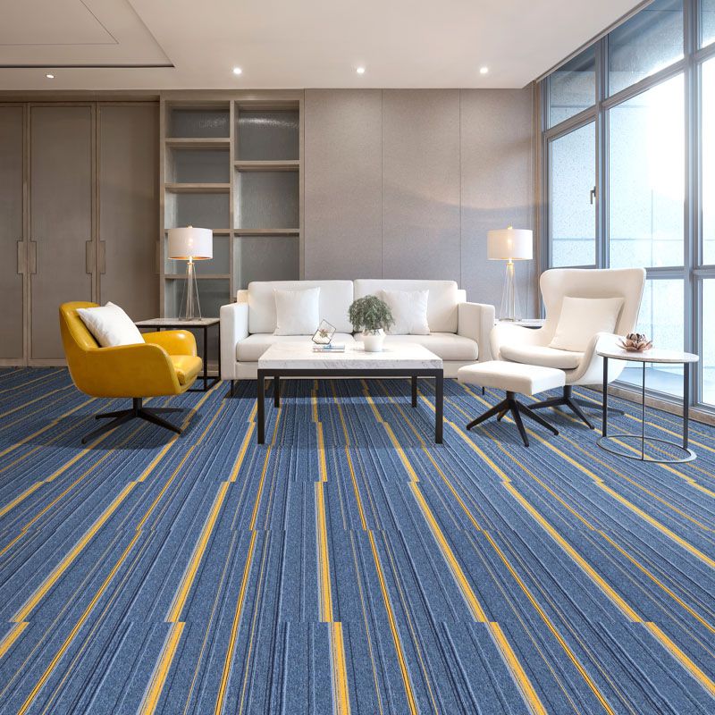 Koadclo | Dark Color Level Loop Carpet Tile – Non-Slip Self-Adhesive Indoor Office Carpet Squares