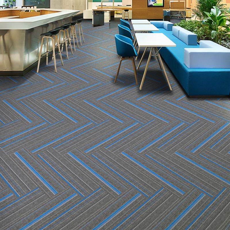 Koadclo | Dark Color Level Loop Carpet Tile – Non-Slip Self-Adhesive Indoor Office Carpet Squares