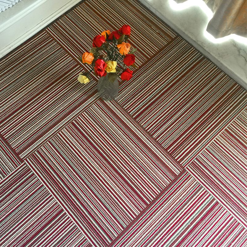 Koadclo | Dark Color Level Loop Carpet Tile – Non-Slip Self-Adhesive Indoor Office Carpet Squares