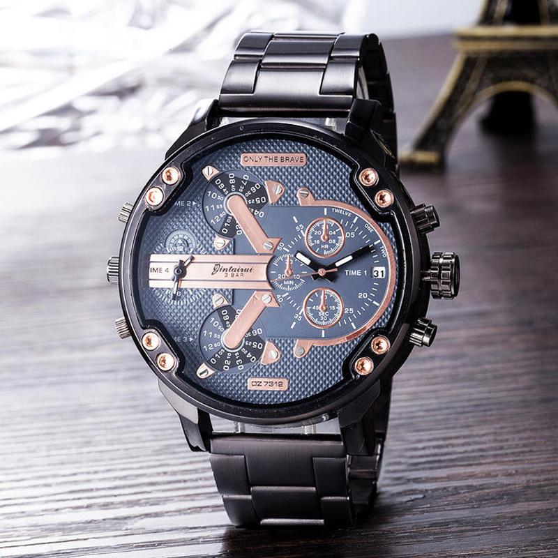 Koadclo | Stainless Steel Chronograph Quartz Watch – Premium Analog Sport Wristwatch for Men