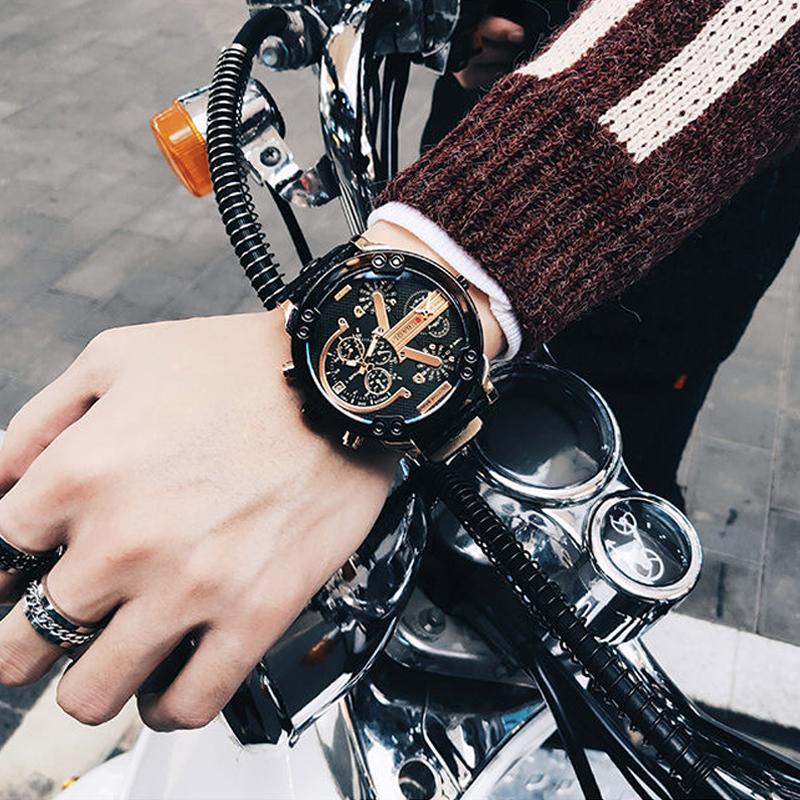 Koadclo | Stainless Steel Chronograph Quartz Watch – Premium Analog Sport Wristwatch for Men