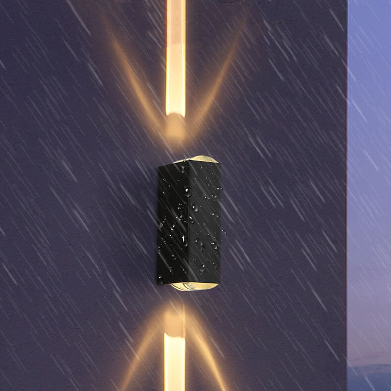 Amtn Club | Modern Waterproof LED Outdoor Wall Light – Rectangular Up/Down Aluminum Fixture