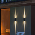 Amtn Club | Modern Waterproof LED Outdoor Wall Light – Rectangular Up/Down Aluminum Fixture