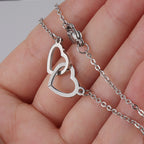 Koadclo | Heart Necklace with Rotating Rose Gift Box – Romantic Jewelry Set for Her