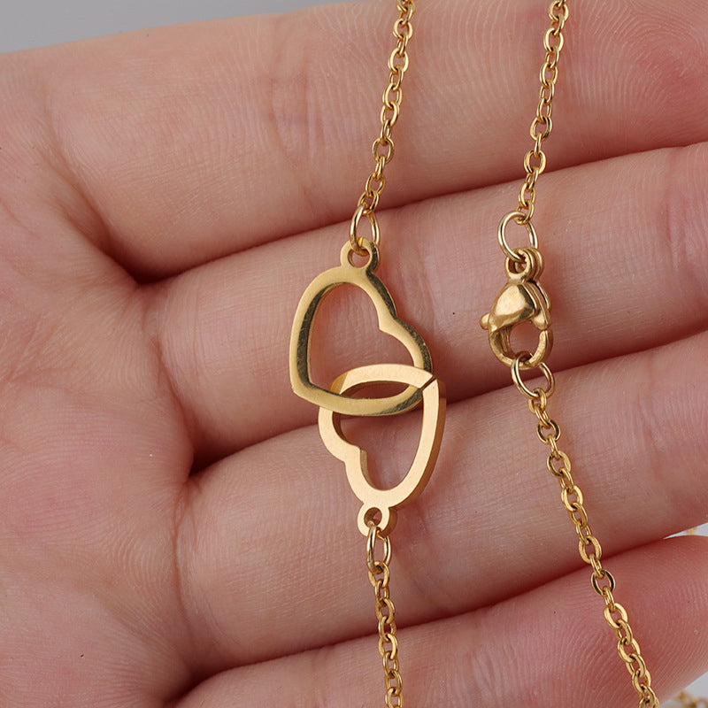 Koadclo | Heart Necklace with Rotating Rose Gift Box – Romantic Jewelry Set for Her