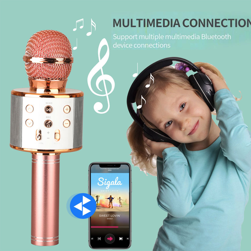 Koadclo | Rechargeable Wireless Bluetooth Karaoke Microphone