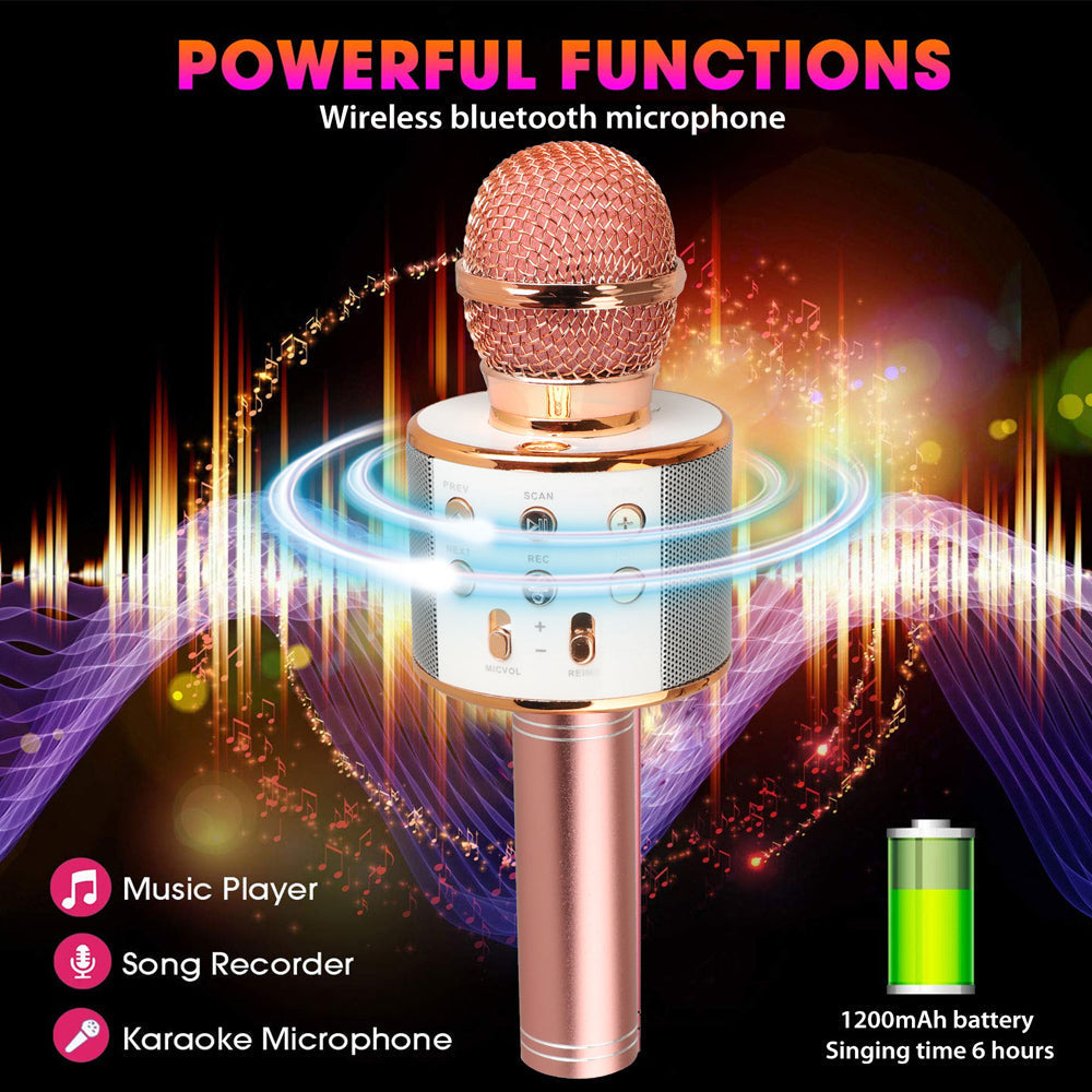Koadclo | Rechargeable Wireless Bluetooth Karaoke Microphone