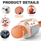 Koadclo | Rechargeable Wireless Bluetooth Karaoke Microphone