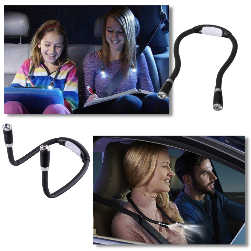 Koadclo | LED Neck Reading Lamp – Hands-Free Book Light for Bed & Travel