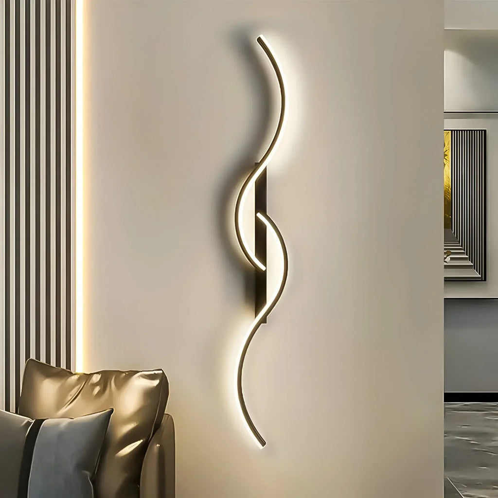 Koadclo | Modern Curved Wall Light for Indoor Ambient Illumination