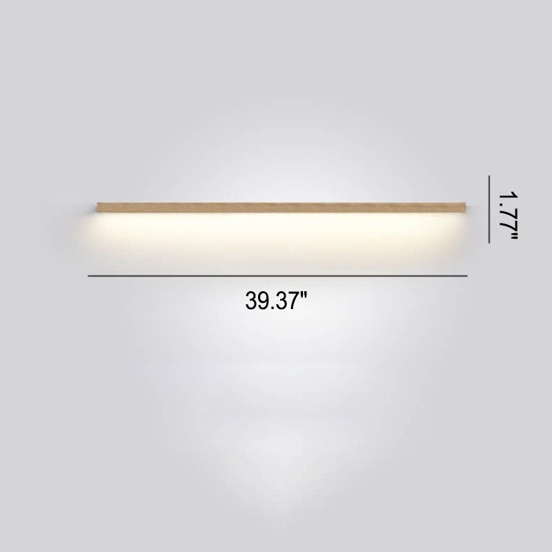 Koadclo | ZenBeam Japanese LED Wall Light - Solid Wood Modern Accent Lighting