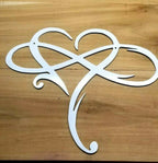 Koadclo | Endless Heart Steel Wall Decoration – Metal Wall Art for Living Room & Bedroom