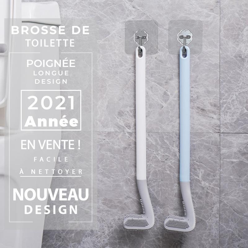 Koadclo | Long Handle Toilet Brush – Stainless Steel for Deep Cleaning