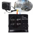 koadclo | 12V Ceramic Car Heater Fan | 150W-300W | Portable Defroster w/ Automatic Thermostat
