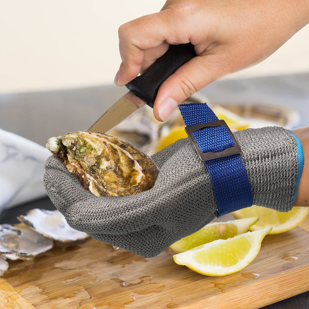 Amtn Club | Food Grade Stainless Steel Mesh Metal Glove – Cut Resistant Safety Glove for Kitchen