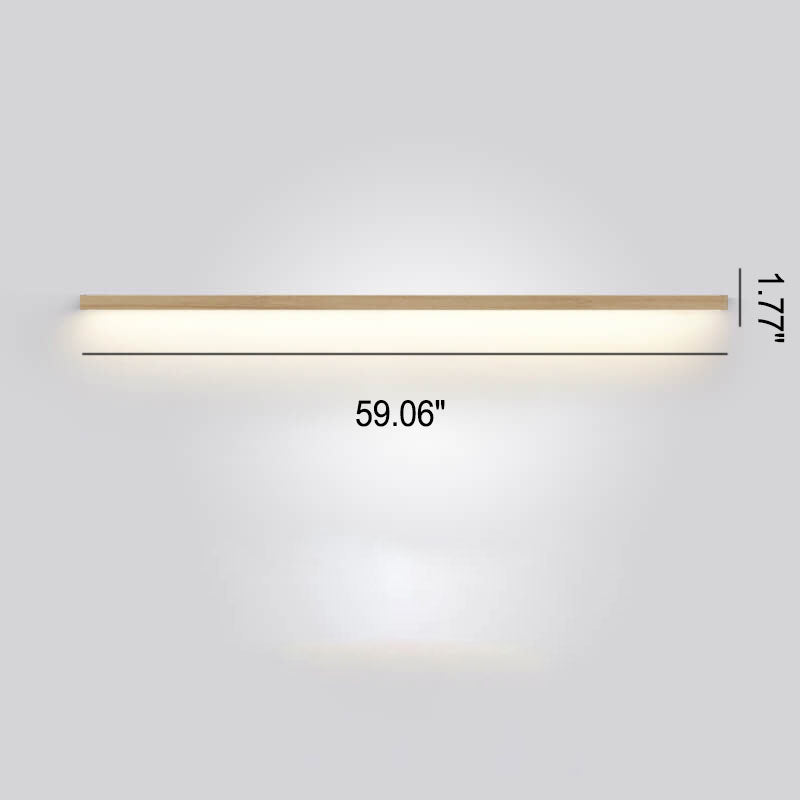 Koadclo | ZenBeam Japanese LED Wall Light - Solid Wood Modern Accent Lighting