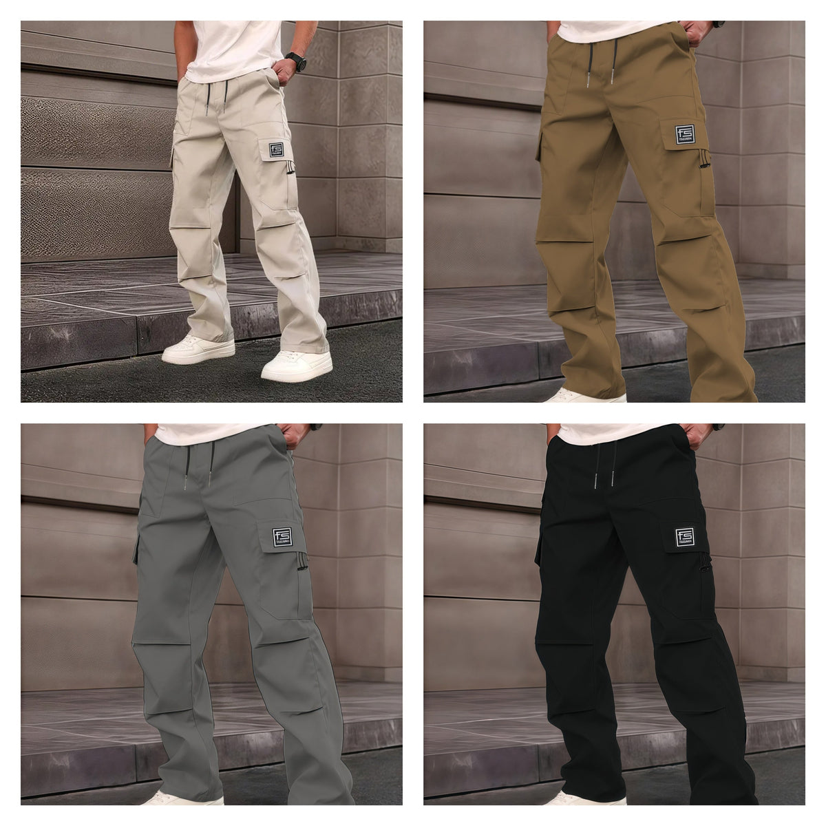 Men’s Cargo Pants For All-Season Daily Wear | Straight-Leg | Slim Fit | Multicolor Pocket