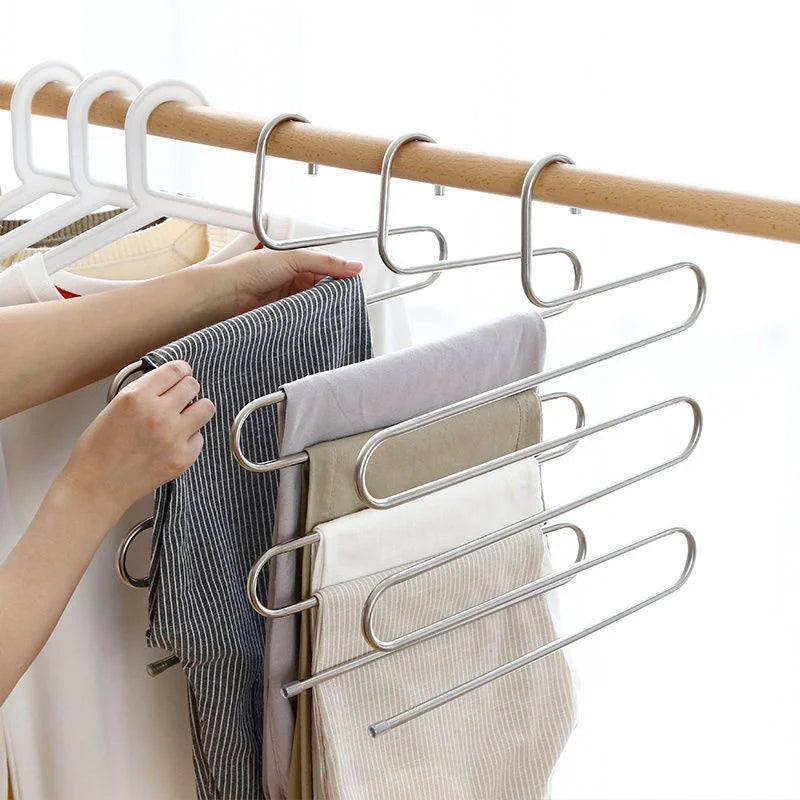 Koadclo | 5-Layer Stainless Steel S-Shape Clothes Hanger