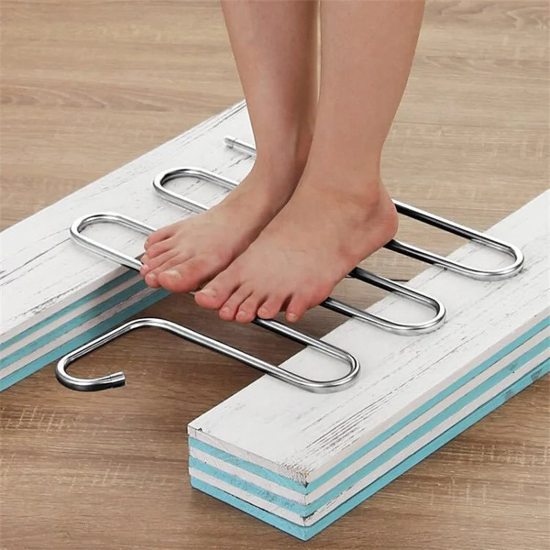 Koadclo | 5-Layer Stainless Steel S-Shape Clothes Hanger