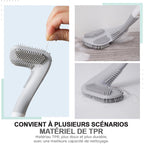 Koadclo | Long Handle Toilet Brush – Stainless Steel for Deep Cleaning