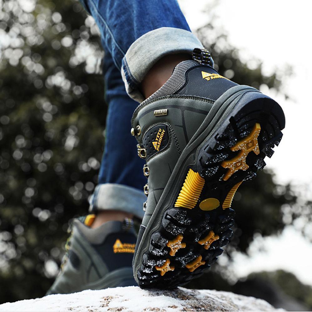 Koadclo | Men's Hiking Shoes with Fur – Winter Waterproof Boots for Outdoor Adventure