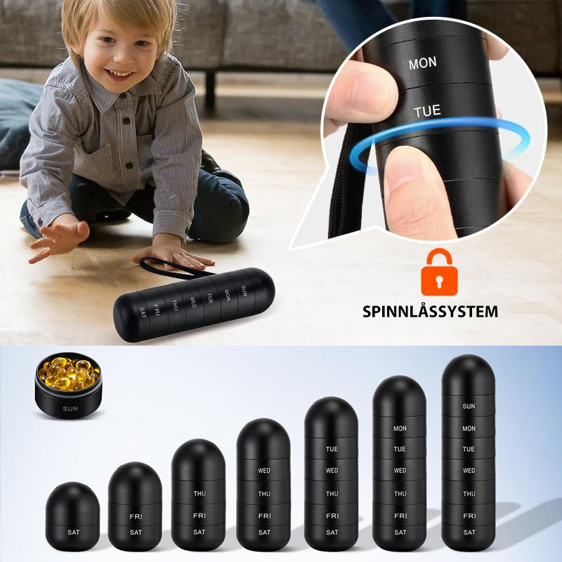 Koadclo | 7-Day Portable Pill Organizer for Travel