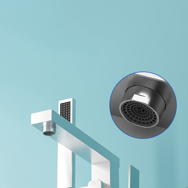 Koadclo | Modern Freestanding Bathtub Faucet - Copper Floor Mounted