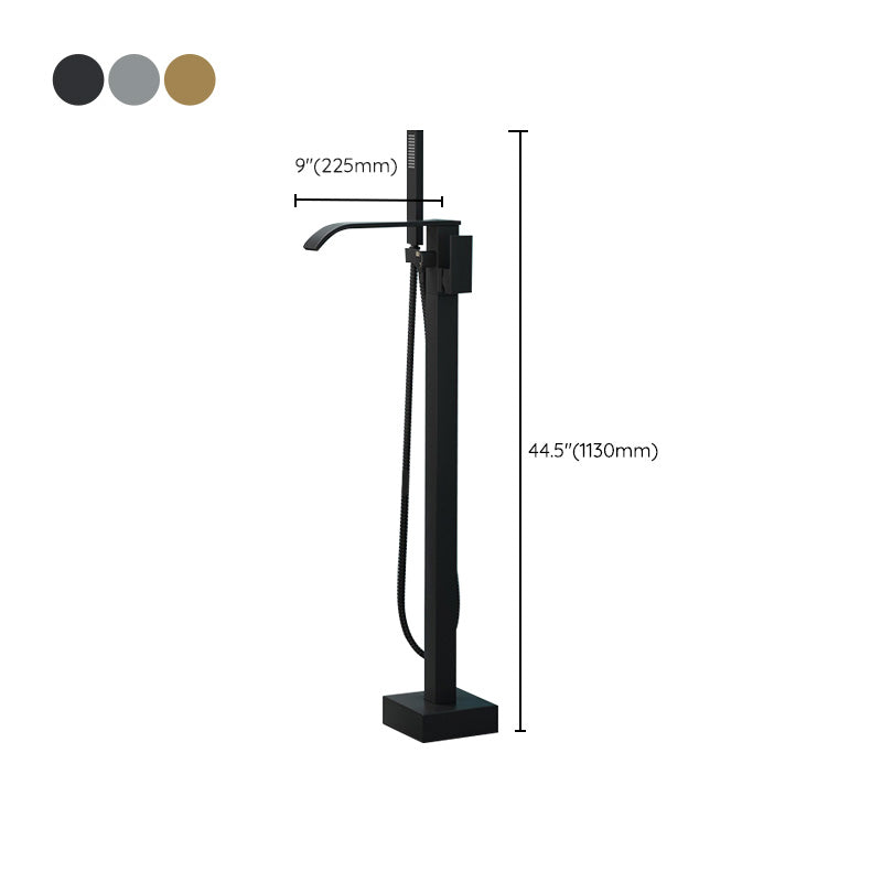 Koadclo | Modern Freestanding Bathtub Faucet - Copper Floor Mounted
