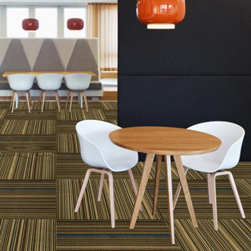 Koadclo | Dark Color Level Loop Carpet Tile – Non-Slip Self-Adhesive Indoor Office Carpet Squares