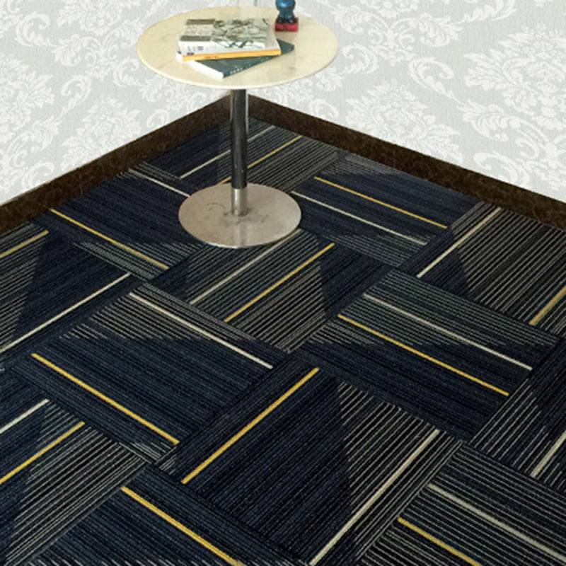 Koadclo | Dark Color Level Loop Carpet Tile – Non-Slip Self-Adhesive Indoor Office Carpet Squares