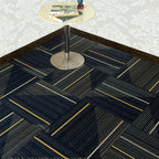 Koadclo | Dark Color Level Loop Carpet Tile – Non-Slip Self-Adhesive Indoor Office Carpet Squares