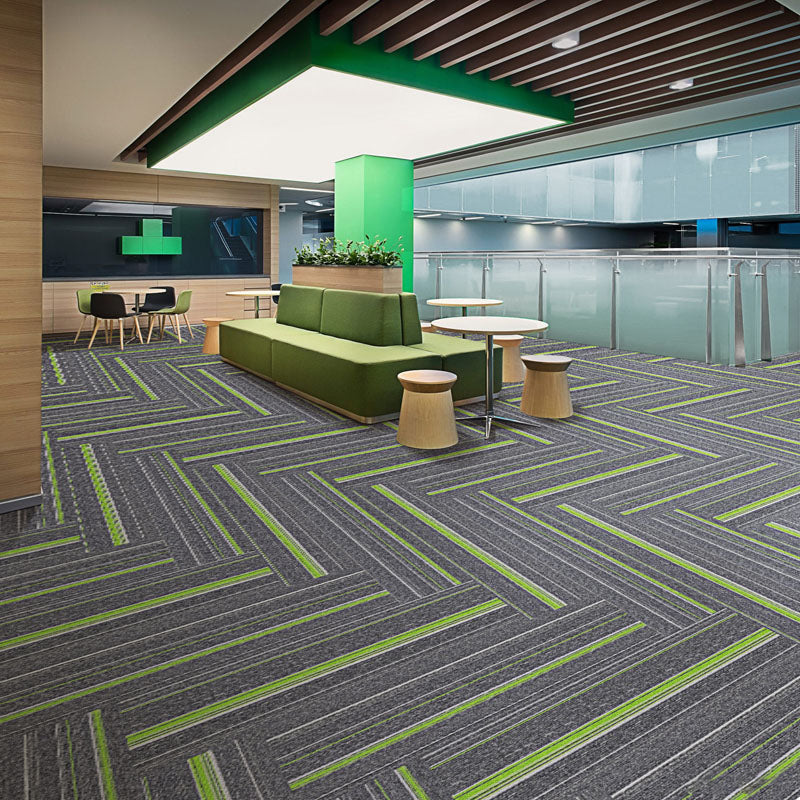 Koadclo | Dark Color Level Loop Carpet Tile – Non-Slip Self-Adhesive Indoor Office Carpet Squares