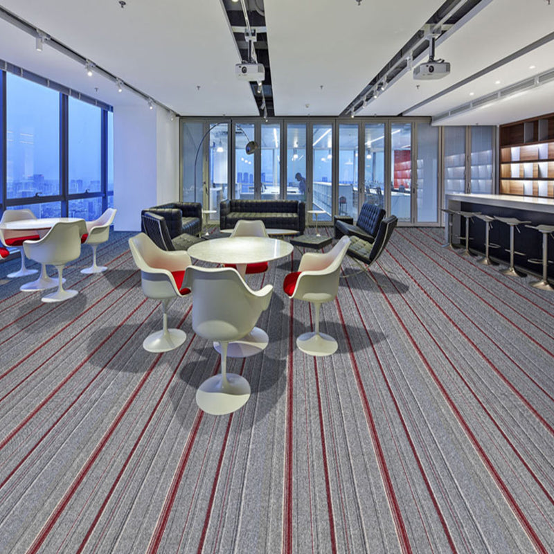 Koadclo | Dark Color Level Loop Carpet Tile – Non-Slip Self-Adhesive Indoor Office Carpet Squares