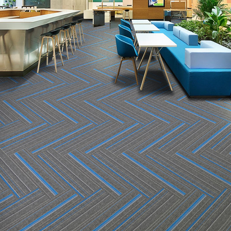 Koadclo | Dark Color Level Loop Carpet Tile – Non-Slip Self-Adhesive Indoor Office Carpet Squares
