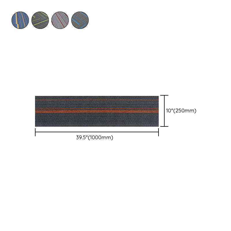 Koadclo | Dark Color Level Loop Carpet Tile – Non-Slip Self-Adhesive Indoor Office Carpet Squares
