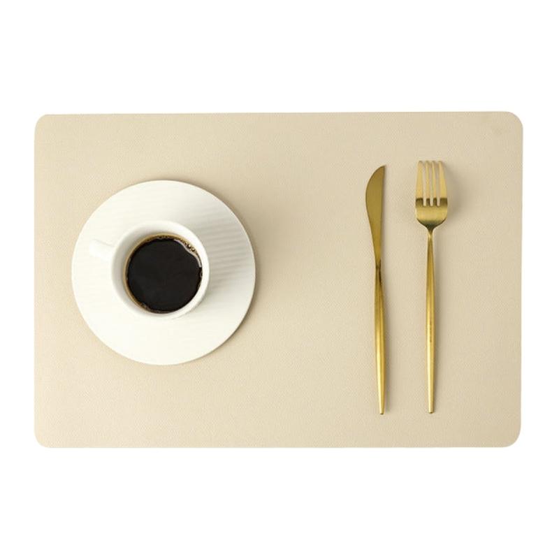 Koadclo | Modern Rectangular Waterproof PU Leather Placemats