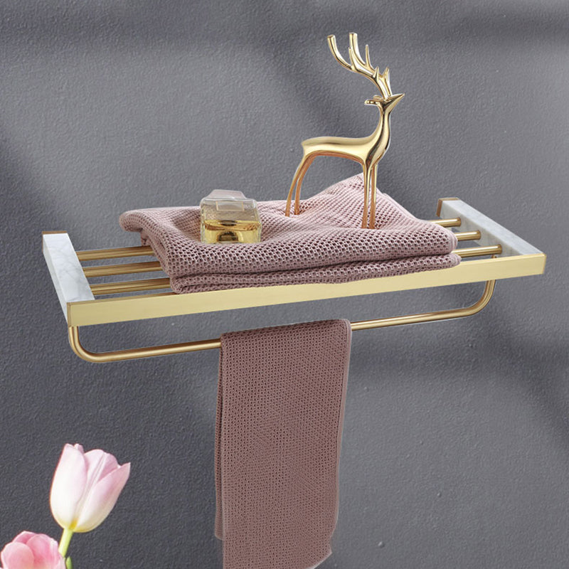 Koadclo | Polished Brass Bathroom Accessory Set - Marble Bathroom Hardware
