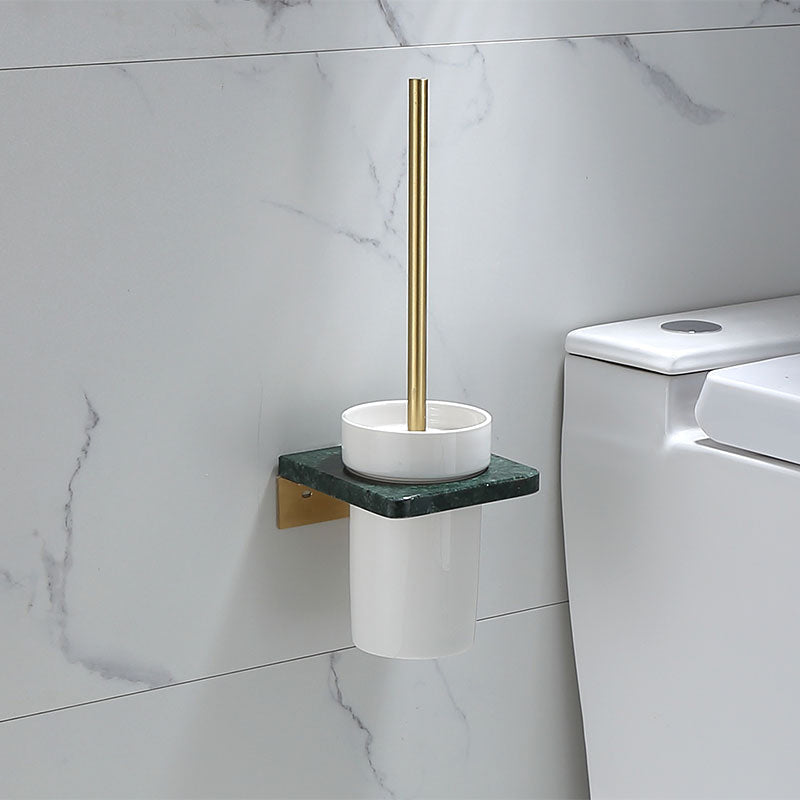 Koadclo | Polished Brass Bathroom Accessory Set - Marble Bathroom Hardware