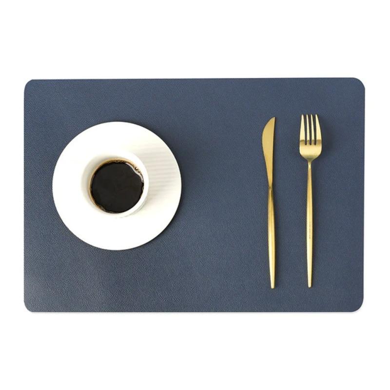 Koadclo | Modern Rectangular Waterproof PU Leather Placemats