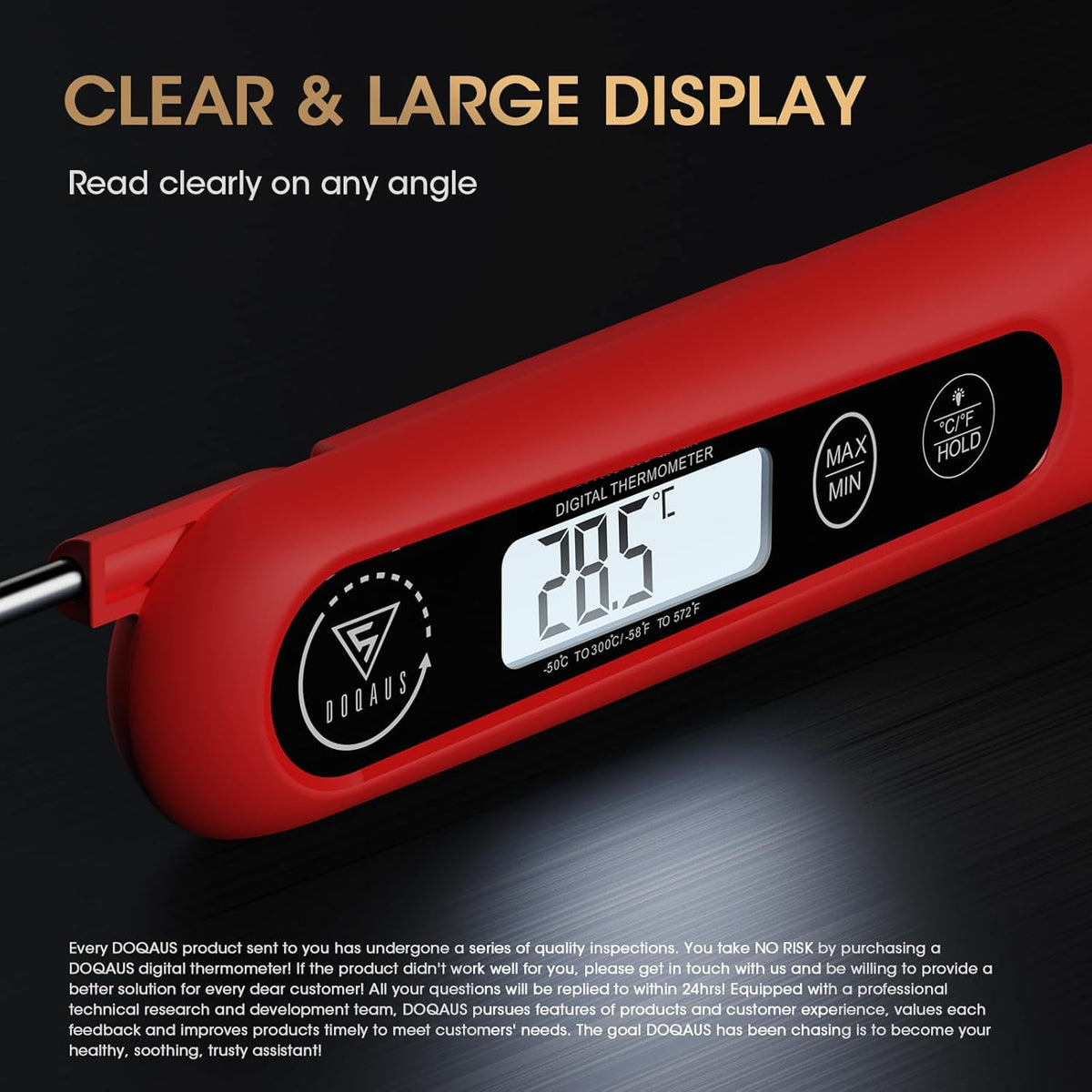 koadclo | Meat Thermometer - Digital Probe for Cooking & BBQ