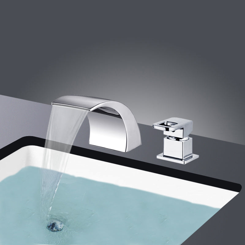 Koadclo | Modern Brass Roman Bathtub Faucet - Waterfall Spout