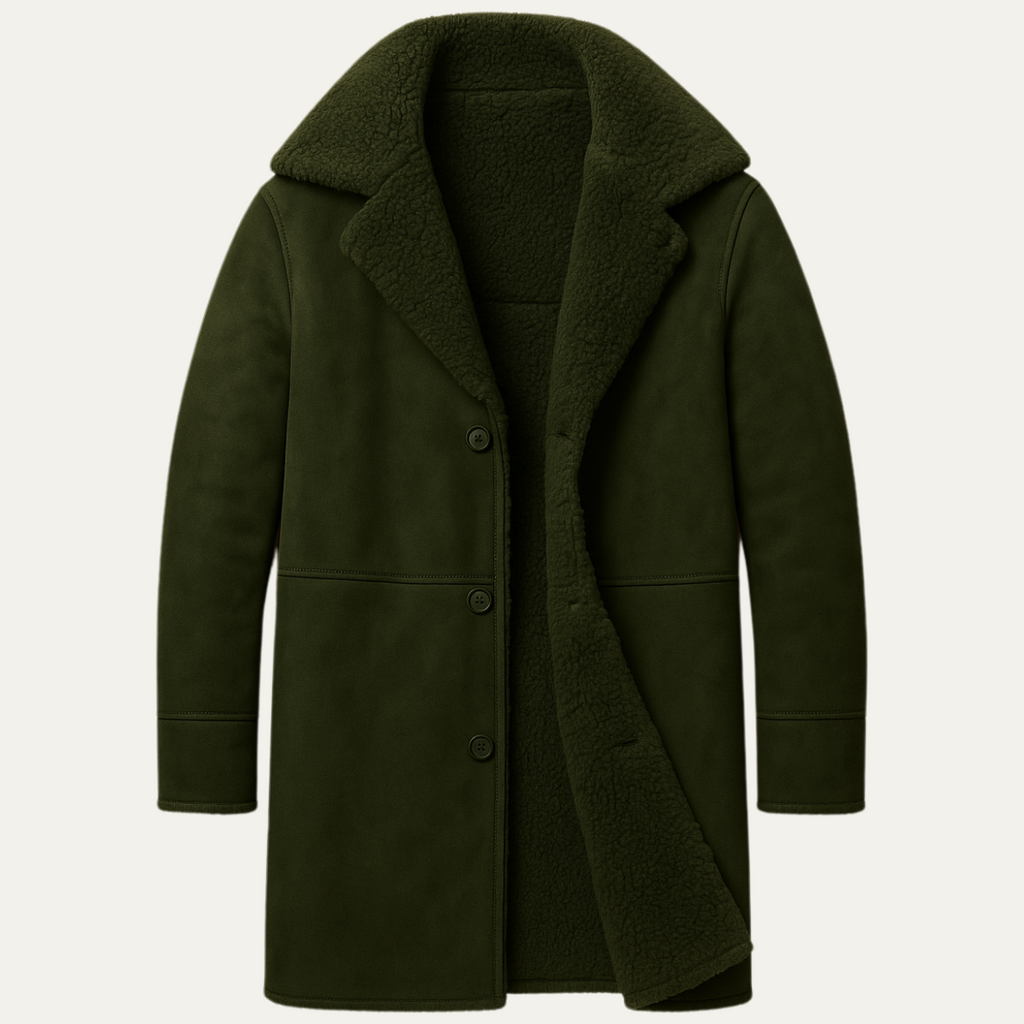 Aspeno | Men’s Shearling Winter Coat