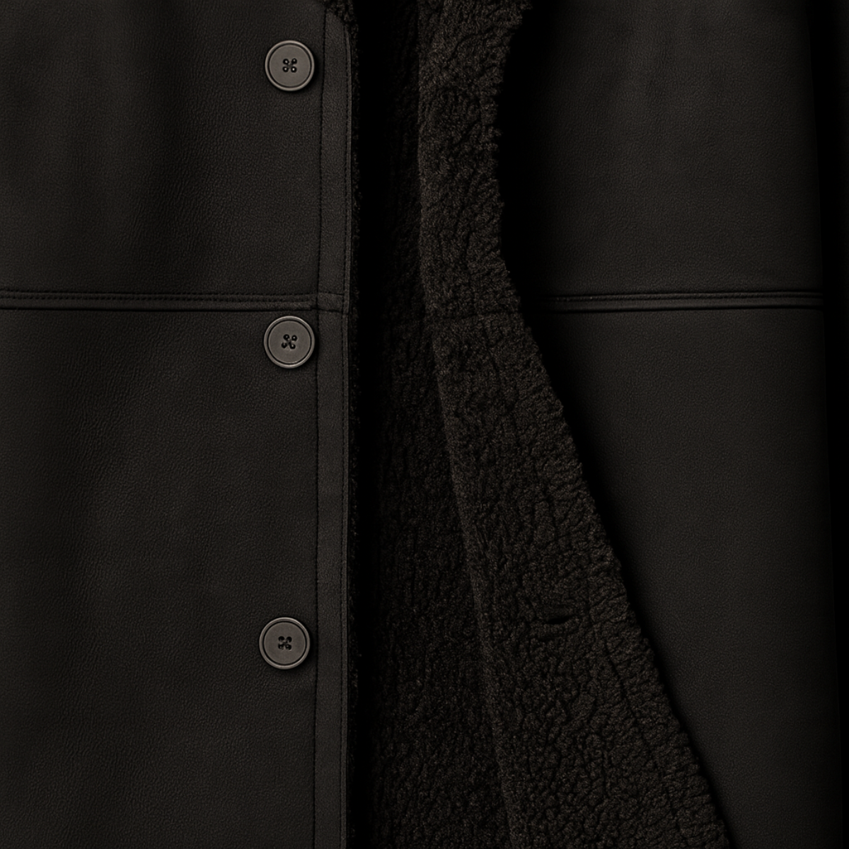 Aspeno | Men’s Shearling Winter Coat