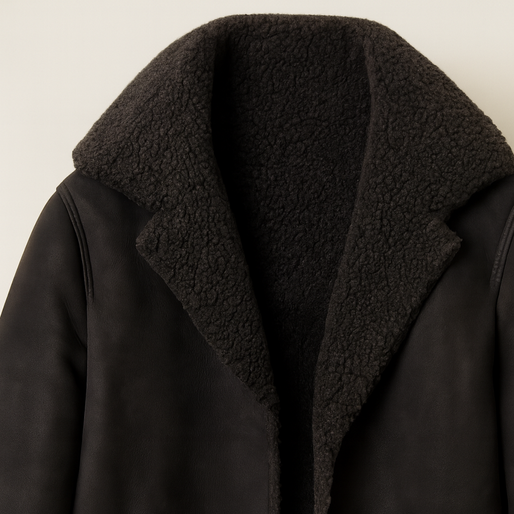Aspeno | Men’s Shearling Winter Coat