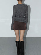 Leisure Satin Mini Skirt Trendy Comfortable Casual Wear