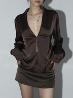 Leisure Satin Mini Skirt Trendy Comfortable Casual Wear